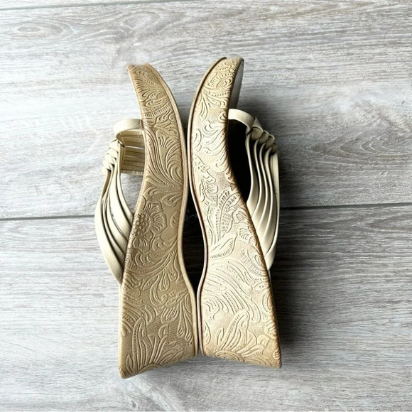 Vintage Arnold Churgin Woven Leather Platform Sandal Hand Made in Italy - Picture 10 of 15